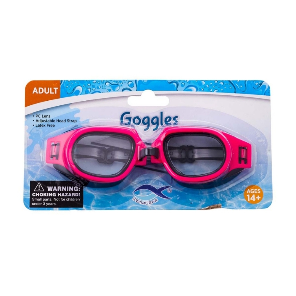 *5/$20* NEW Swimgear Adult Swim Goggles Adjustable Strap Ergonomical Latex Free